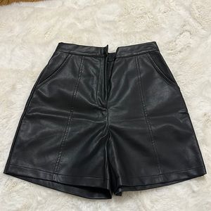 Black princess Polly faux leather